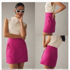 Anthropologie Maeve Pink Skirt